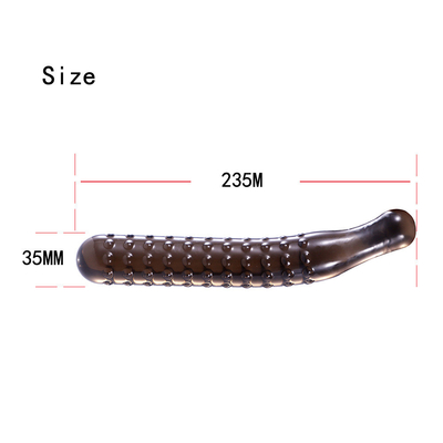 Juguetes anales del sexo del Massager del clítoris de la vagina del enchufe de la venta de fruta de los consoladores cristalinos calientes de la legumbre para la masturbación femenina
