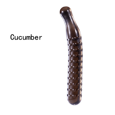 Juguetes anales del sexo del Massager del clítoris de la vagina del enchufe de la venta de fruta de los consoladores cristalinos calientes de la legumbre para la masturbación femenina