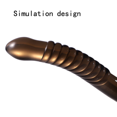 Juguetes anales del sexo del Massager del clítoris de la vagina del enchufe de la venta de fruta de los consoladores cristalinos calientes de la legumbre para la masturbación femenina
