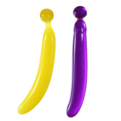 Juguetes anales del sexo del Massager del clítoris de la vagina del enchufe de la venta de fruta de los consoladores cristalinos calientes de la legumbre para la masturbación femenina