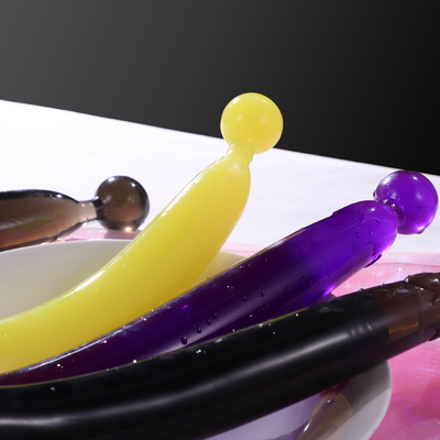 Juguetes anales del sexo del Massager del clítoris de la vagina del enchufe de la venta de fruta de los consoladores cristalinos calientes de la legumbre para la masturbación femenina