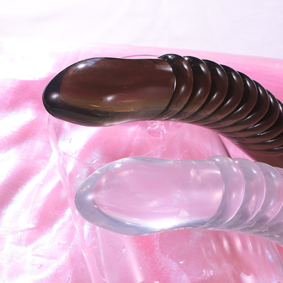 Juguetes anales del sexo del Massager del clítoris de la vagina del enchufe de la venta de fruta de los consoladores cristalinos calientes de la legumbre para la masturbación femenina