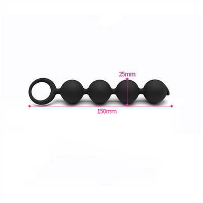 Bolas anales grandes para las gotas anales del extremo de los hombres de la mujer del silicón grande del enchufe con el anillo de tirón
