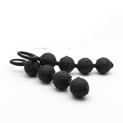 Bolas anales grandes para las gotas anales del extremo de los hombres de la mujer del silicón grande del enchufe con el anillo de tirón