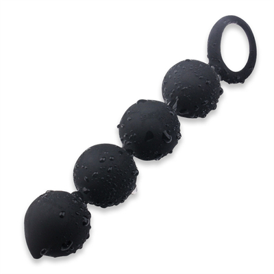 Bolas anales grandes para las gotas anales del extremo de los hombres de la mujer del silicón grande del enchufe con el anillo de tirón