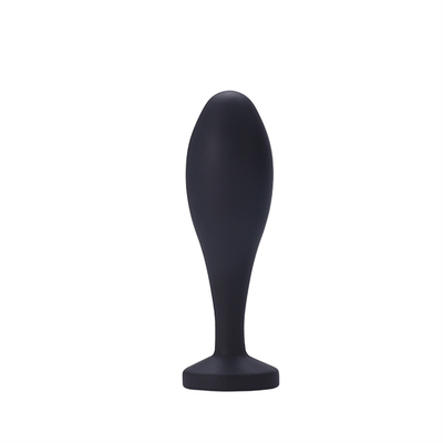 Los juguetes de envío del sexo anal del silicón del descenso riegan el sistema anal del enchufe del Massager del diseño del descenso del enchufe anal negro del extremo