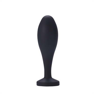 Los juguetes de envío del sexo anal del silicón del descenso riegan el sistema anal del enchufe del Massager del diseño del descenso del enchufe anal negro del extremo