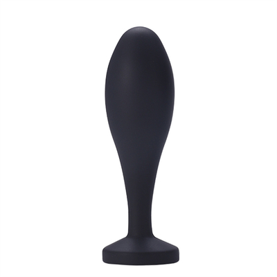 Los juguetes de envío del sexo anal del silicón del descenso riegan el sistema anal del enchufe del Massager del diseño del descenso del enchufe anal negro del extremo
