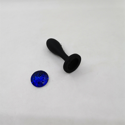 Los juguetes de envío del sexo anal del silicón del descenso riegan el sistema anal del enchufe del Massager del diseño del descenso del enchufe anal negro del extremo