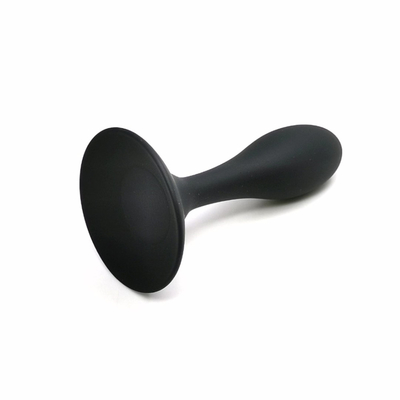 Los juguetes de envío del sexo anal del silicón del descenso riegan el sistema anal del enchufe del Massager del diseño del descenso del enchufe anal negro del extremo