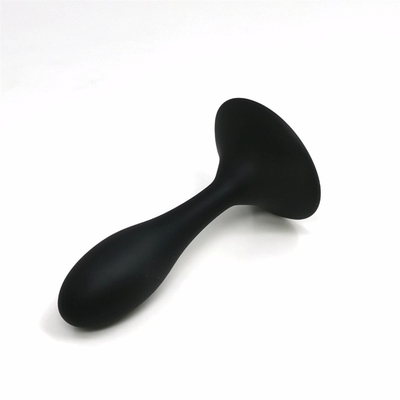 Los juguetes de envío del sexo anal del silicón del descenso riegan el sistema anal del enchufe del Massager del diseño del descenso del enchufe anal negro del extremo