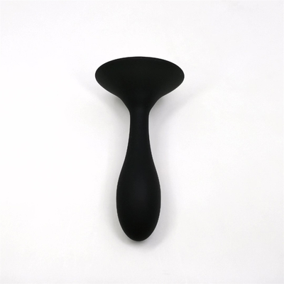 Los juguetes de envío del sexo anal del silicón del descenso riegan el sistema anal del enchufe del Massager del diseño del descenso del enchufe anal negro del extremo