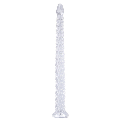 Super Larga Serpiente Anal trasero Plug Dildo con la copa de succión, entrenador anal juguetes sexuales