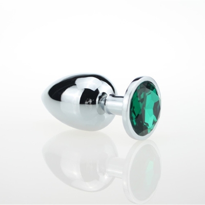 Varios colores joyas juguetes sexuales tapones anales metálicos para adultos