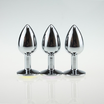 Varios colores joyas juguetes sexuales tapones anales metálicos para adultos
