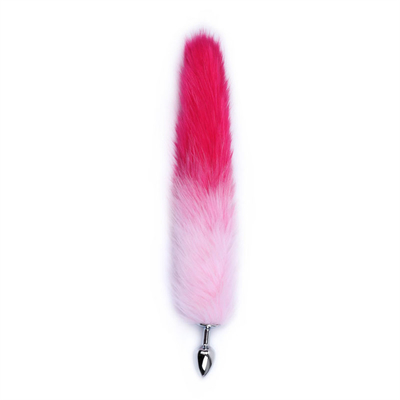 Colourful Metal Butt Anal Plug Insert Fox Tail Anal Plug para mujer
