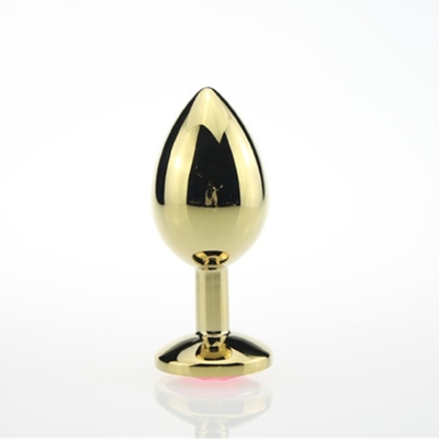 Joyería de alta calidad juguetes sexuales Goldl Plug anal para adultos