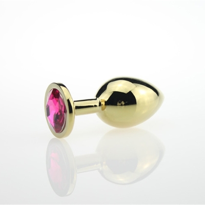 Joyería de alta calidad juguetes sexuales Goldl Plug anal para adultos