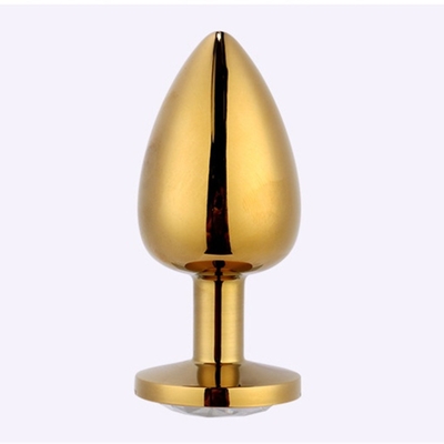 Joyería de alta calidad juguetes sexuales Goldl Plug anal para adultos