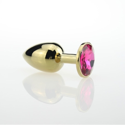 Joyería de alta calidad juguetes sexuales Goldl Plug anal para adultos