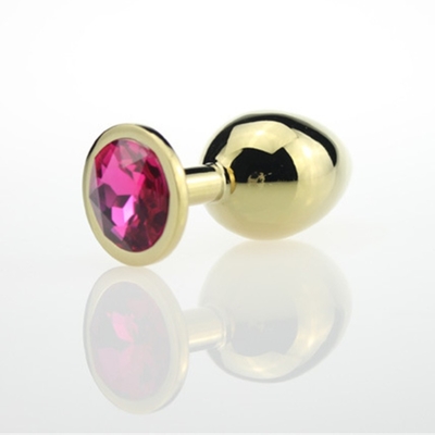 Joyería de alta calidad juguetes sexuales Goldl Plug anal para adultos
