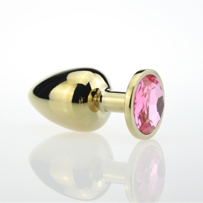 Joyería de alta calidad juguetes sexuales Goldl Plug anal para adultos