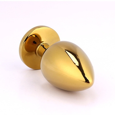 Joyería de alta calidad juguetes sexuales Goldl Plug anal para adultos
