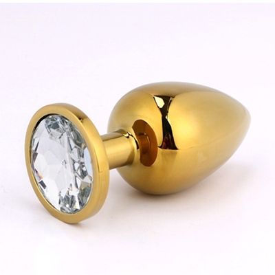 Joyería de alta calidad juguetes sexuales Goldl Plug anal para adultos