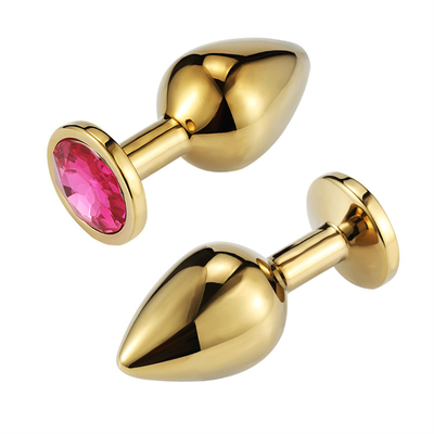 Joyería de alta calidad juguetes sexuales Goldl Plug anal para adultos
