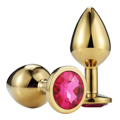 Joyería de alta calidad juguetes sexuales Goldl Plug anal para adultos