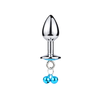 juguetes sexuales anales enchufe trasero cristal de acero inoxidable 3pcs conjunto de metal enchufe anal con campana