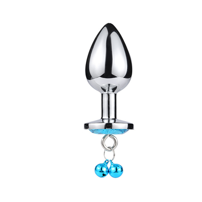 juguetes sexuales anales enchufe trasero cristal de acero inoxidable 3pcs conjunto de metal enchufe anal con campana