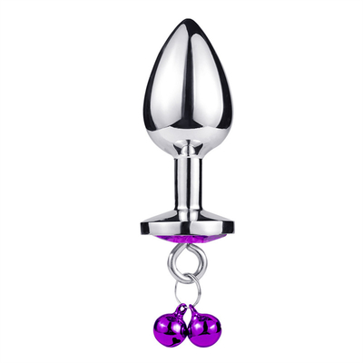 juguetes sexuales anales enchufe trasero cristal de acero inoxidable 3pcs conjunto de metal enchufe anal con campana