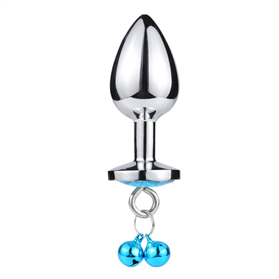 juguetes sexuales anales enchufe trasero cristal de acero inoxidable 3pcs conjunto de metal enchufe anal con campana