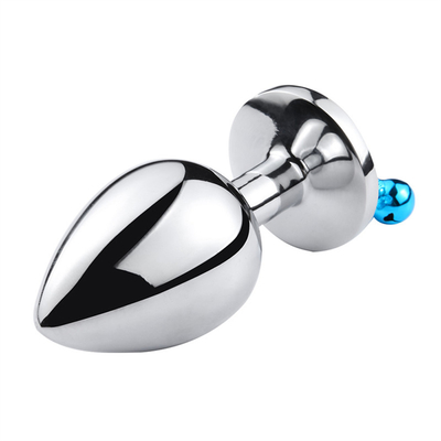 juguetes sexuales anales enchufe trasero cristal de acero inoxidable 3pcs conjunto de metal enchufe anal con campana