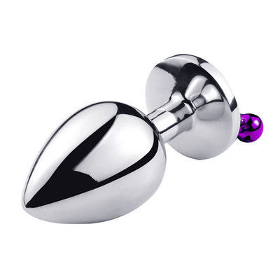 juguetes sexuales anales enchufe trasero cristal de acero inoxidable 3pcs conjunto de metal enchufe anal con campana
