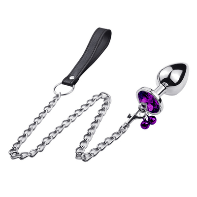 juguetes sexuales anales enchufe trasero cristal de acero inoxidable 3pcs conjunto de metal enchufe anal con campana