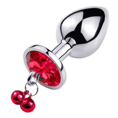 juguetes sexuales anales enchufe trasero cristal de acero inoxidable 3pcs conjunto de metal enchufe anal con campana