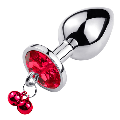 juguetes sexuales anales enchufe trasero cristal de acero inoxidable 3pcs conjunto de metal enchufe anal con campana