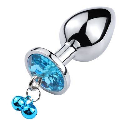 juguetes sexuales anales enchufe trasero cristal de acero inoxidable 3pcs conjunto de metal enchufe anal con campana