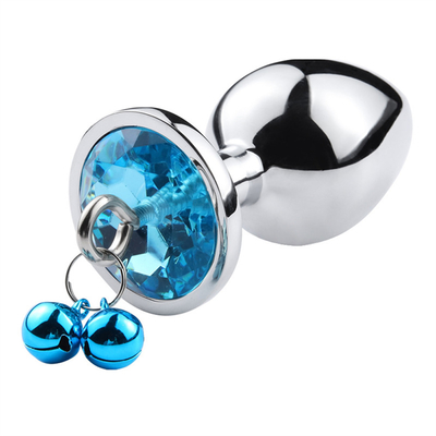 juguetes sexuales anales enchufe trasero cristal de acero inoxidable 3pcs conjunto de metal enchufe anal con campana