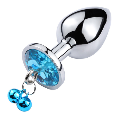 juguetes sexuales anales enchufe trasero cristal de acero inoxidable 3pcs conjunto de metal enchufe anal con campana