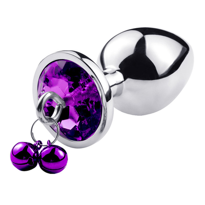 juguetes sexuales anales enchufe trasero cristal de acero inoxidable 3pcs conjunto de metal enchufe anal con campana