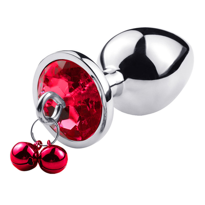 juguetes sexuales anales enchufe trasero cristal de acero inoxidable 3pcs conjunto de metal enchufe anal con campana