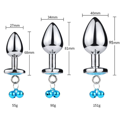 Anillo en forma de corazón Butt Plug juguete sexual anal con cadena de metal para hombre y mujer material impermeable de pequeño peso