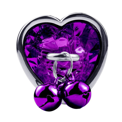 Anillo en forma de corazón Butt Plug juguete sexual anal con cadena de metal para hombre y mujer material impermeable de pequeño peso