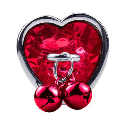 Anillo en forma de corazón Butt Plug juguete sexual anal con cadena de metal para hombre y mujer material impermeable de pequeño peso