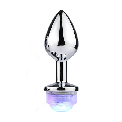 Cambio de color Anus agrandamiento Plug trasero anal con control remoto luz anal Plug plug anal con luces led
