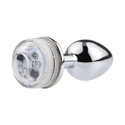 Cambio de color Anus agrandamiento Plug trasero anal con control remoto luz anal Plug plug anal con luces led