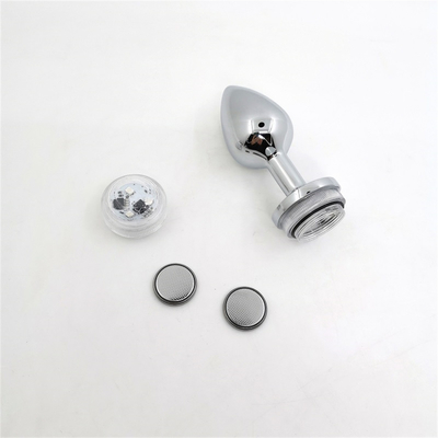 Cambio de color Anus agrandamiento Plug trasero anal con control remoto luz anal Plug plug anal con luces led